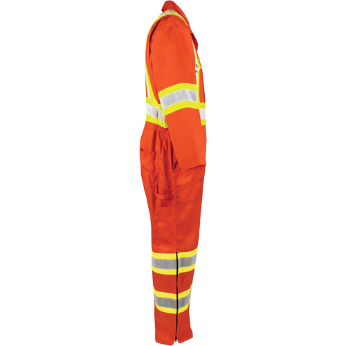 High-Visibility Unlined Coveralls, Medium, High Visibility Orange Cintas