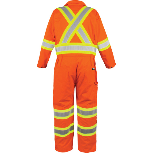 High-Visibility Unlined Coveralls, Medium, High Visibility Orange Cintas