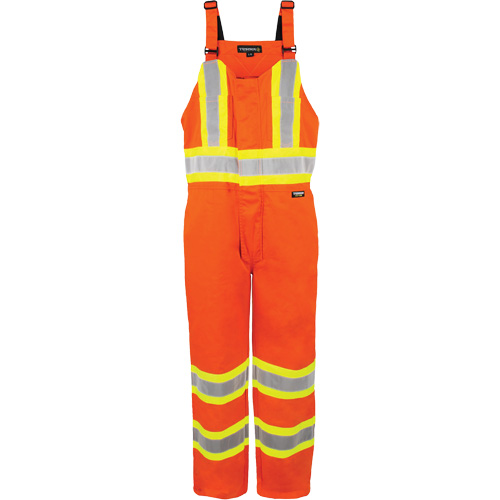 High-Visibility Unlined Overalls, Large, High Visibility Orange Cintas