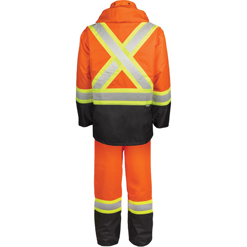 High-Visibility 150-Deniers Rain Suit, Polyester, X-Large, High Visibility Orange Cintas