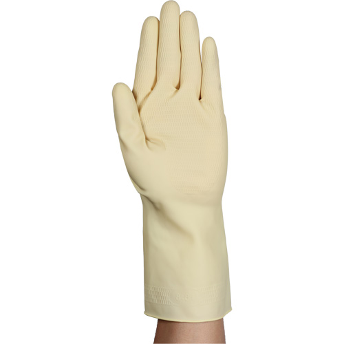AlphaTec&reg; 87-137 Lightweight Natural Gloves, Size 7, 11.8" L, Rubber Latex, 16-mil Cintas