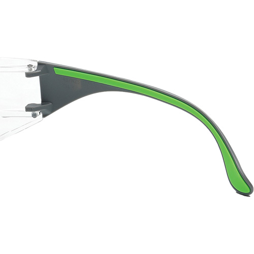 Lunettes de s&eacute;curit&eacute; gris/vert Adapt Lite, Lentille Transparent, Antibu&eacute;e/Anti-&eacute;gratignures, ANSI Z87+/R&eacute;pond ou surpasse la norme CSA Z94.3 Cintas