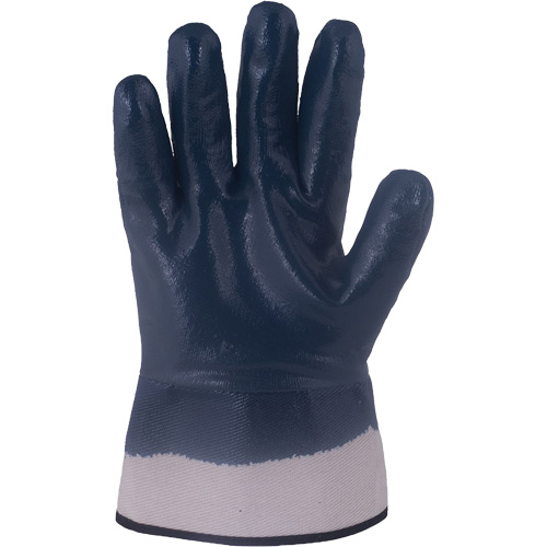 Horizon&reg; Navy Gloves with Pasted Cuffs, X-Large, Nitrile Coating, Jersey/Cotton Shell Cintas