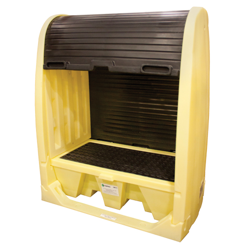 Drum Hardcover & Spillpallet, 60" L x 37" W x 72" H, 2000 lbs. Load Capacity Cintas