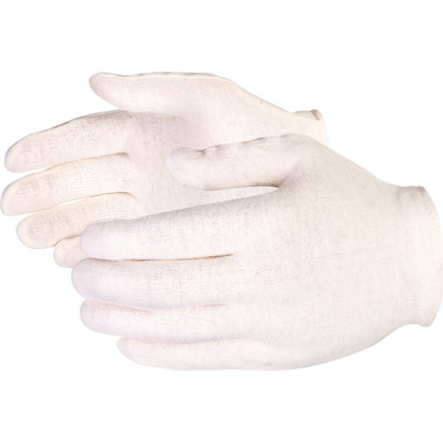 Heavyweight Jersey Inspector Gloves, Poly/Cotton, Hemmed Cuff, Men's Cintas