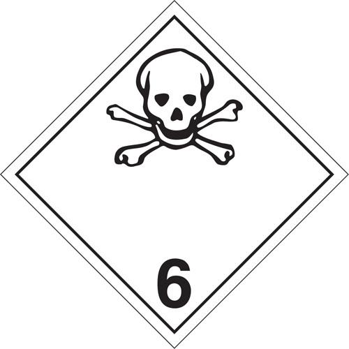 Plaque-&eacute;tiquette TMD mati&egrave;res toxiques, Aluminium Cintas