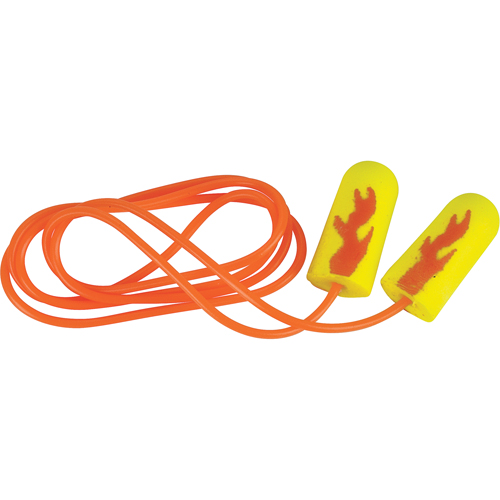E-A-Rsoft Yellow Neon Blasts Earplugs, Bulk - Polybag, Corded Cintas