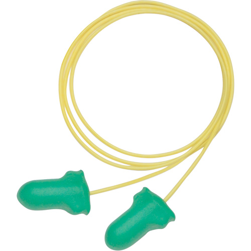 Bouchons d'oreilles en mousse &agrave; basse pression Maximum Lite de Howard Leight, Paire - Sac en poly, Avec cordon Cintas