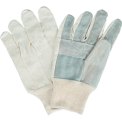 Gants de travail d'usage standard, Grand, Paume en Cuir de vache refendu Cintas