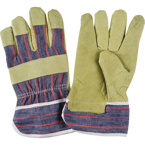 Abrasion-Resistant Comfort Fitters Glove, Large, Grain Pigskin Palm, Cotton Inner Lining Cintas