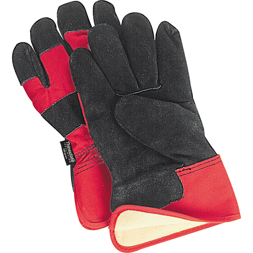 Superior Warmth Winter-Lined Fitters Gloves, Large, Split Cowhide Palm, Thinsulate Inner Lining Cintas
