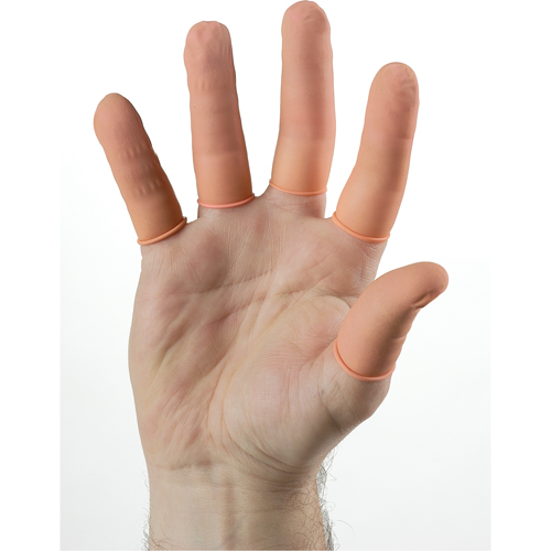 Doigtiers antistatiques en latex pour salles propres QRP Cintas