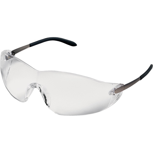 Lunettes de s&eacute;curit&eacute; Blackjack, Lentille Transparent, Anti-&eacute;gratignures, ANSI Z87+/R&eacute;pond ou surpasse la norme CSA Z94.3 Cintas
