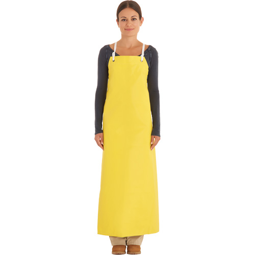 Reinforced Heavy-Duty Apron, Neoprene, 45" L x 35" W, Yellow Cintas