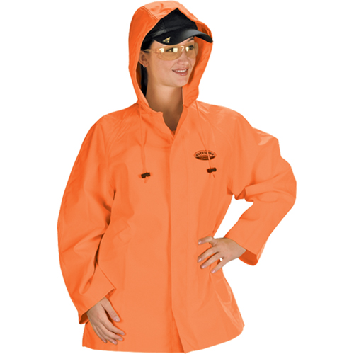 V&ecirc;tements imperm&eacute;ables Hurricane ignifuges et r&eacute;sistants &agrave; l'huile, veste, 4T-Grand, Orange haute visibilit&eacute; Cintas