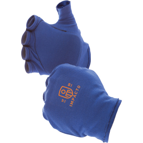 Anti-Impact Fingerless Left-Hand Glove Liner, 6/X-Small, Synthetic Palm, Slip-On Cuff Cintas