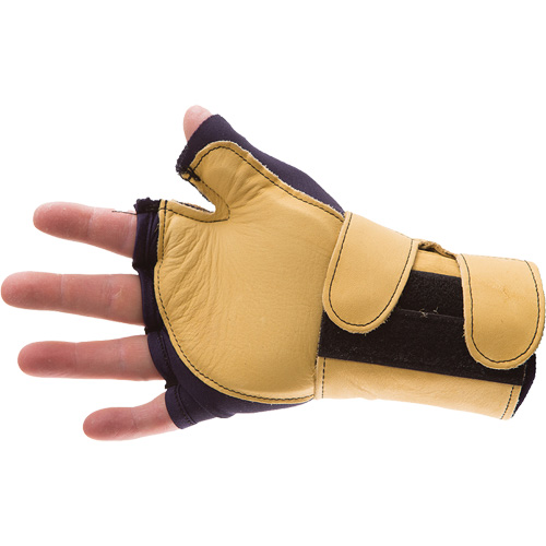 Gants de protection sup&eacute;rieure contre les impacts & les microtraumarismes r&eacute;p&eacute;t&eacute;s, main gauche, Taille T-petit, Paume Cuir fleur Cintas