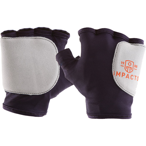 Palm/Side Fingerless Protection Gloves - Right, X-Small, Suede Palm, Slip-On Cuff Cintas
