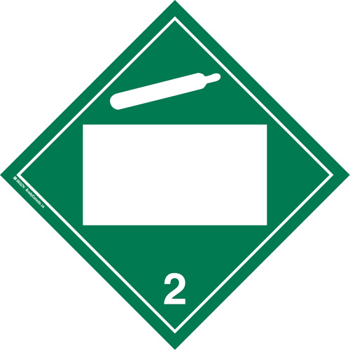 Plaque-&eacute;tiquette TMD gaz non toxique, Plastique Cintas