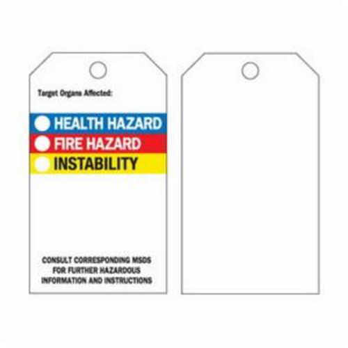 &eacute;tiquettes auto-plastifiantes du droit &agrave; l'information, Polyester, 3" la x 5-3/4" h, Anglais Cintas
