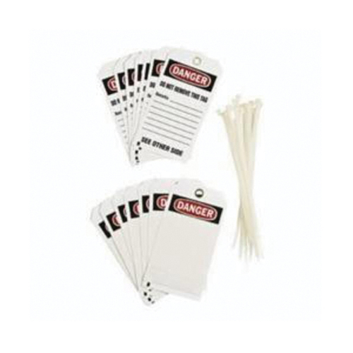 &eacute;tiquettes auto-plastifiantes pour la pr&eacute;vention des accidents, Polyester, 3" la x 5-3/4" h, Anglais Cintas