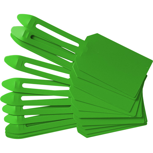 &eacute;tiquettes de cadenassage vierges en plastique, Plastique, 3-1/4" la x 5-4/5" h, Vierge Cintas