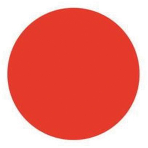 &eacute;tiquettes rondes inscriptibles, Cercle, 1,5" lo x 1,5" la, Rouge Cintas