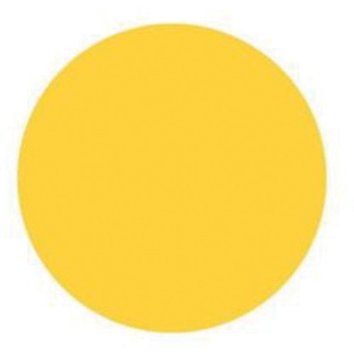 Round Write-On Labels, Circle, 3" L x 3" W, Yellow Cintas