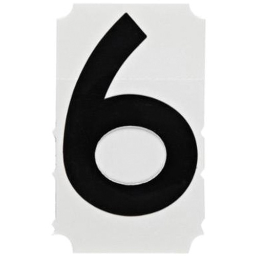 &eacute;tiquettes de lettres et chiffres gothiques individuels Quick-Align, 6, 4" h, Noir Cintas