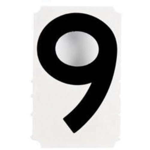 &eacute;tiquettes de lettres et chiffres gothiques individuels Quick-Align, 9, 4" h, Noir Cintas