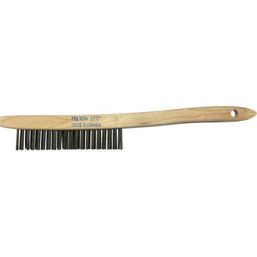 Brosses de nettoyage &agrave; manche recourb&eacute;, Acier, 3 x 19 rangs de fils, Longueur 14" Cintas