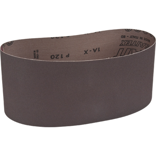 Portable Abrasive Belt, 4" W x 24" L, Aluminum Oxide, 120 Grit Cintas