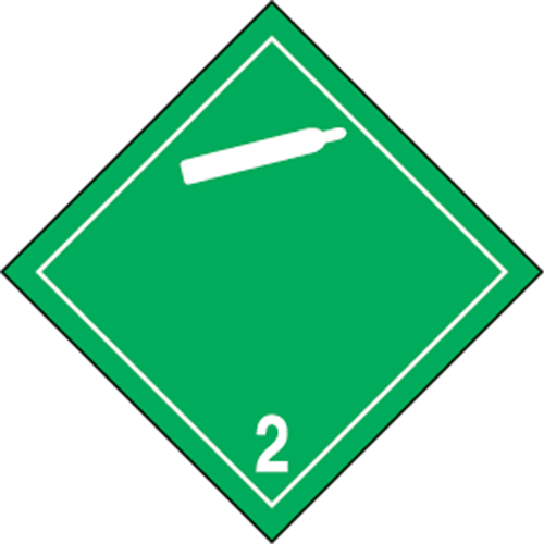 &eacute;tiquettes d'exp&eacute;dition TMD, Classe 2,2, Gaz ininflammables & non-toxiques, Papier Cintas