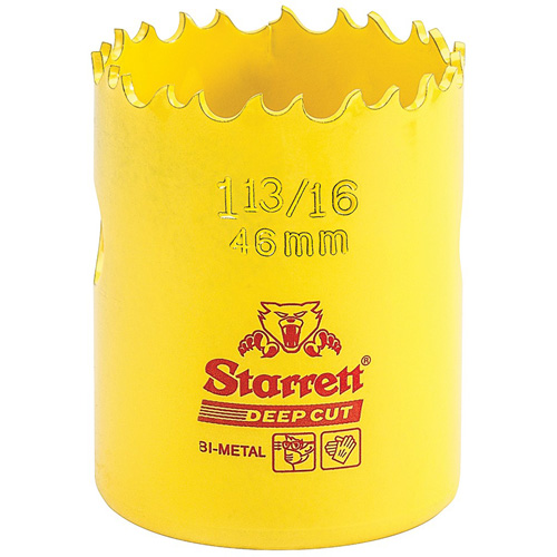 Bi-Metal Holesaw - 1-13/1, 1-13/16", 2" Depth of Cut, Bi-Metal Cintas