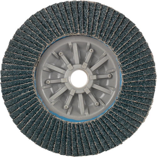 Long Life C-Trim Flap Disc, 4-1/2" x 5/8"-11, Type 27, 40 Grit, Zirconia Alumina Cintas