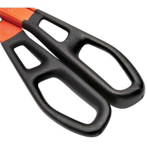 Cisaille d'&eacute;tain en aluminium dentel&eacute; de 13" avec poign&eacute;e tremp&eacute;e, Longueur de coupe de 3", Coupe Droit Cintas
