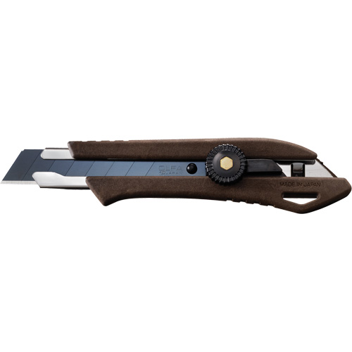 Couteau avec verrou &agrave; cliquet, 18 mm, Prise en Bois Cintas