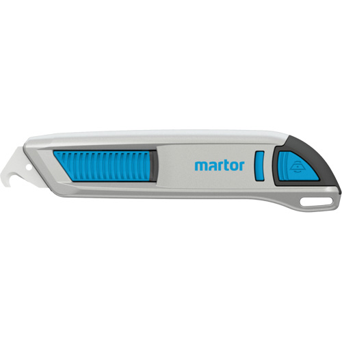 SECUNORM 500 Retractable Knife with Rounded Hook Blade No. 5634, 19 mm, Heavy-Duty, Aluminum Handle Cintas