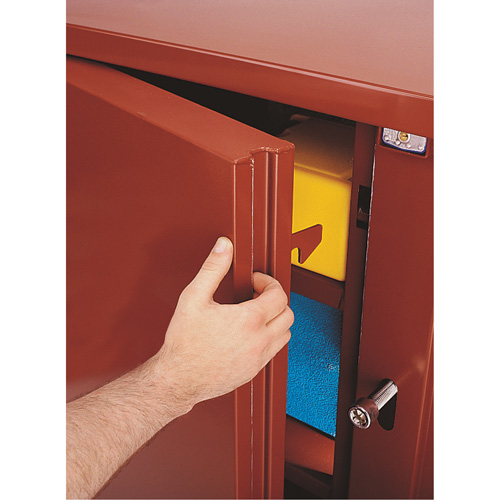 Jobsite Shelf Cabinet, Steel, 47.5 Cubic Feet, Red Cintas