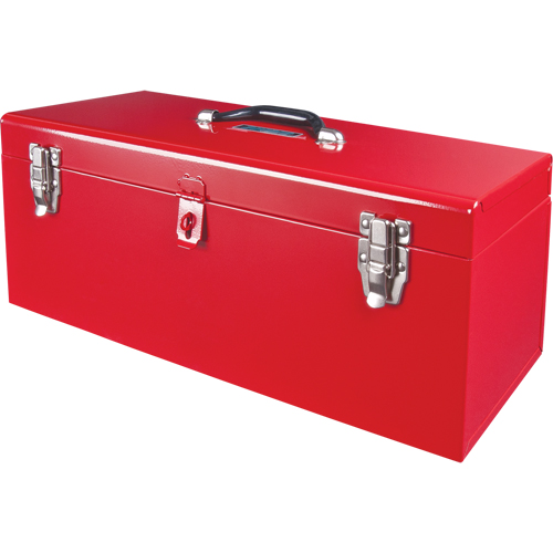 Coffre &agrave; outils portatif ATB100 avec plateau en m&eacute;tal pour outils, 8-3/4" P x 21" la x 9" h, Rouge Cintas