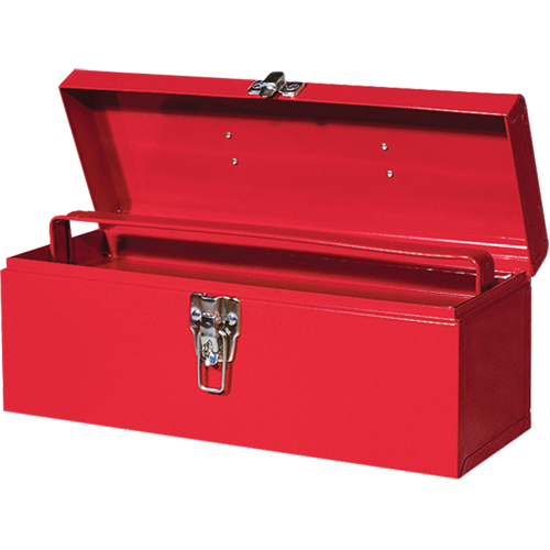 Coffre &agrave; outils portatif ATB100 avec plateau en m&eacute;tal pour outils, 6" P x 16" la x 6-1/2" h, Rouge Cintas
