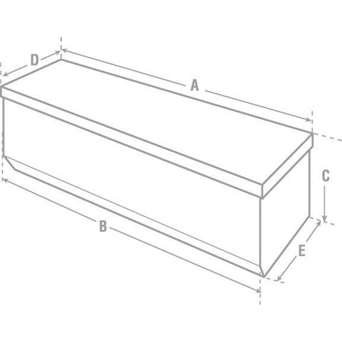 Heavy-Duty Truck Chest, 20-1/4" x 58-1/2" x 19", Steel, Beige/Black/Blue/Brown/Green/Grey/Orange/Red/Silver/Tan/Yellow Cintas