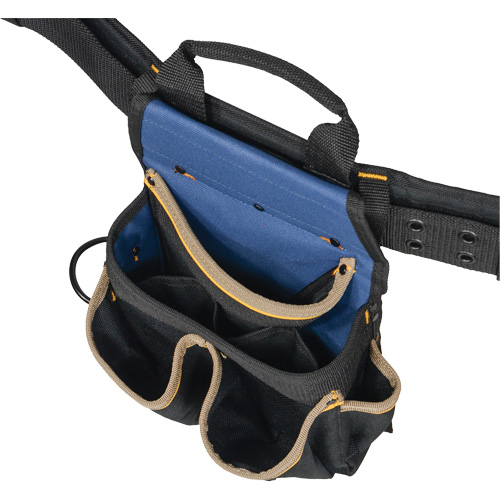 Combin&eacute;s de ceinture &agrave; outils &agrave; 20 pochettes, Polyester, Noir Cintas