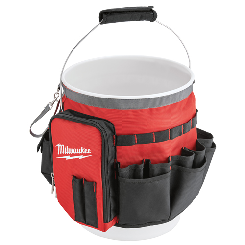 Sac organiseur pour seau, 10" lo x 10" la x 13-1/2" h, Nylon, Rouge Cintas