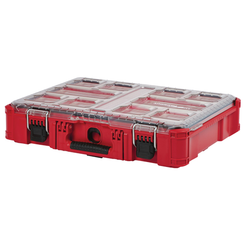 Packout Organizer, 20" x 15" x 5", Black/Red Cintas