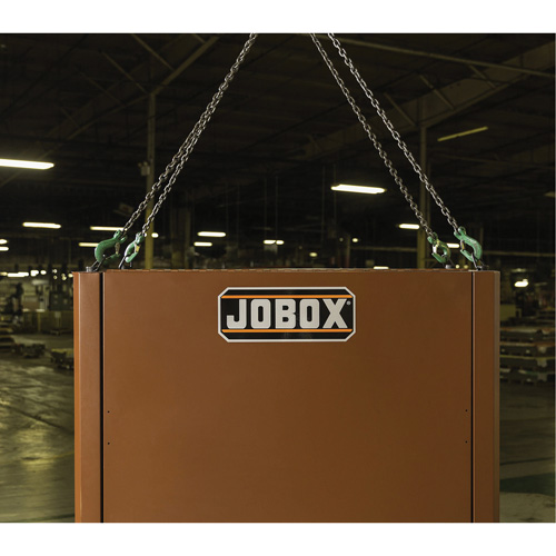 Field Office Jobsite Box, 33" W x 63" D x 80" H, Steel, Red Cintas