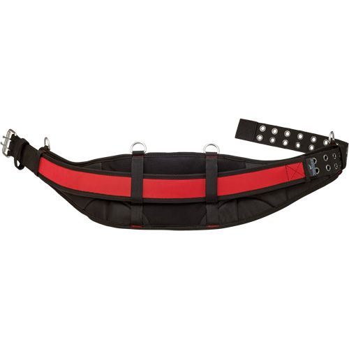 Padded Work Belt, Nylon, Black/Red Cintas