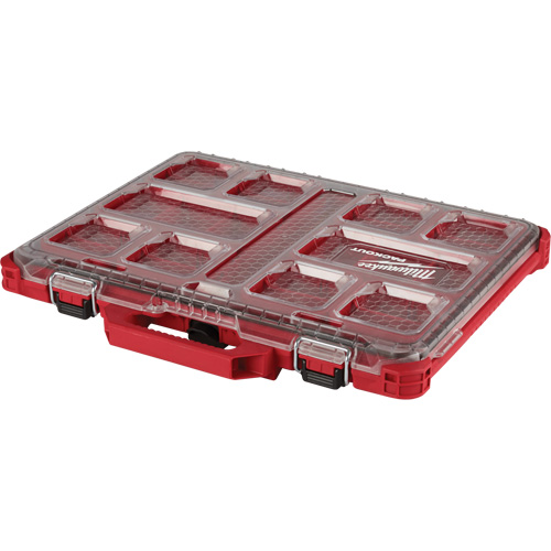 Organisateur profil&eacute; Packout, 19-3/4" x 16-2/5" x 2-1/2", Noir/Rouge Cintas