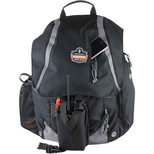 Arsenal&reg; 5143 Tool Backpack, 15" L x 8" W, Black, Polyester Cintas
