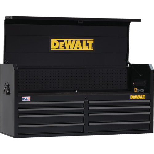 Tool Chest, 51-1/2" W, 8 Drawers, Black Cintas